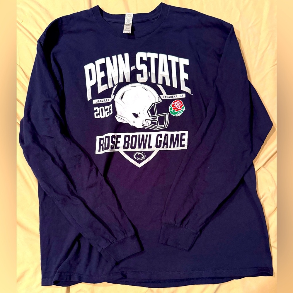 Men’s PSU Rose Bowl long sleeve navy blue shirt size xl.